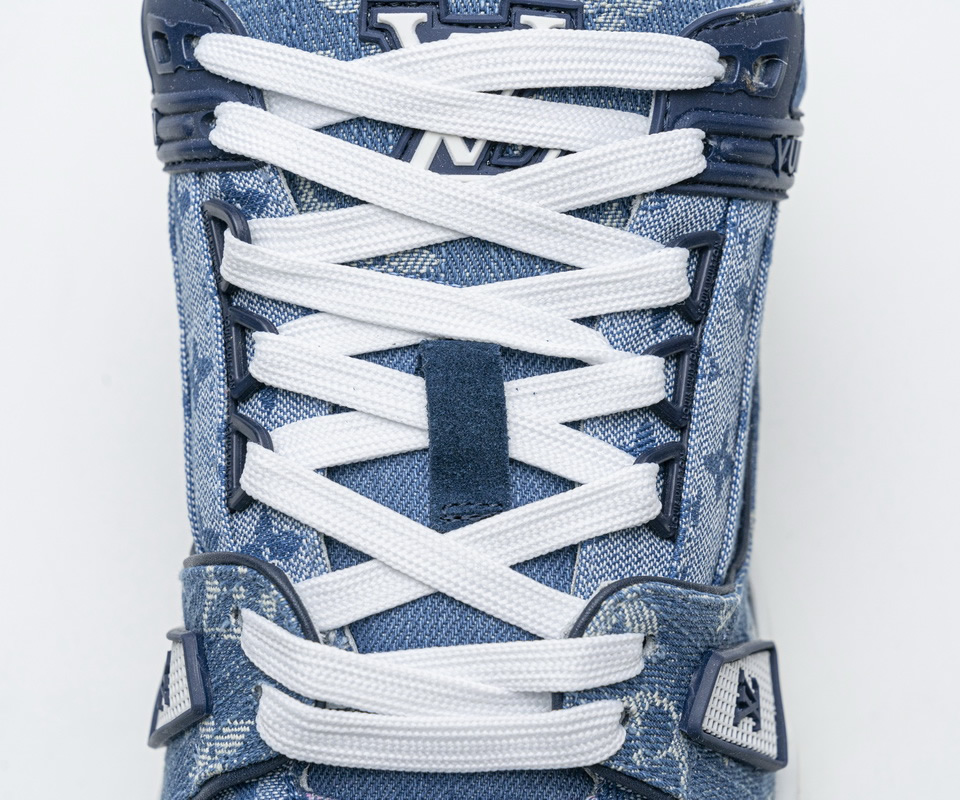 Louis Vuitton Blue Denim Trainer Sneaker 11 - www.kickbulk.cc