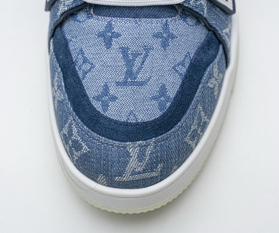Louis Vuitton Blue Denim Trainer Sneaker 12 - www.kickbulk.cc
