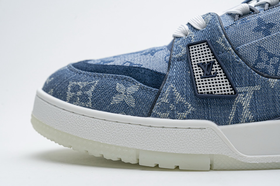 Louis Vuitton Blue Denim Trainer Sneaker 13 - www.kickbulk.cc