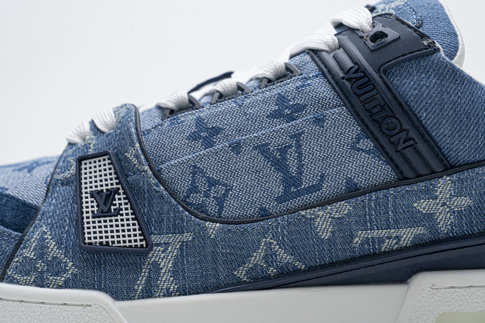 Louis Vuitton Blue Denim Trainer Sneaker 14 - www.kickbulk.cc