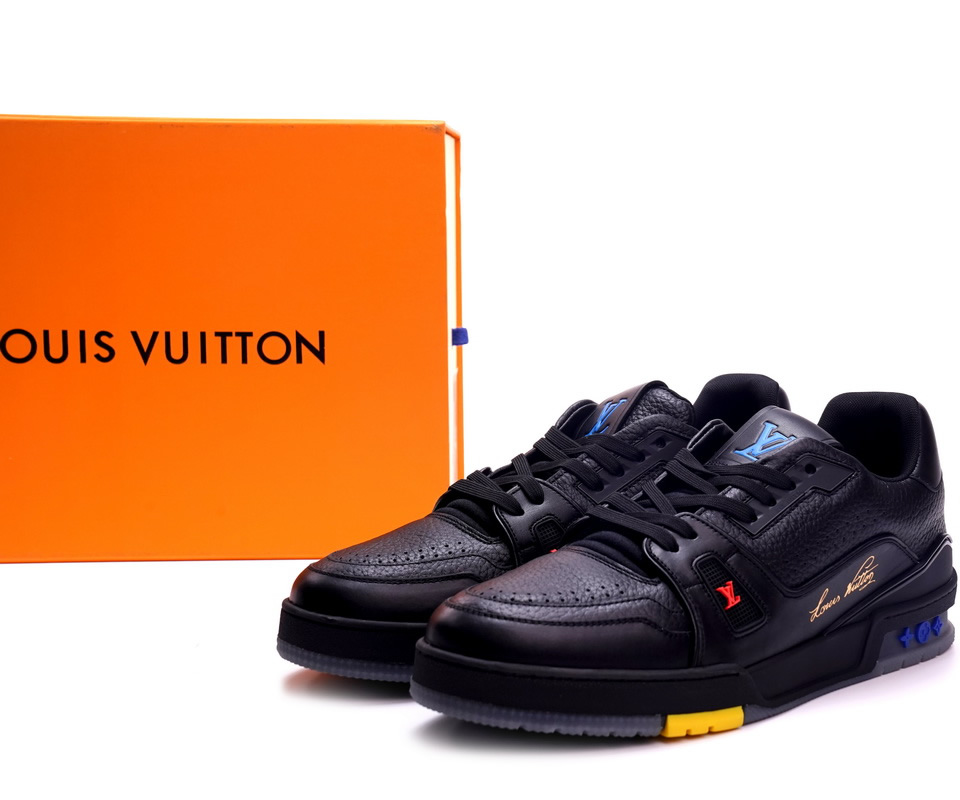 Louis Vuitton Trainer Black Litchi Pattern Fd02219 2 - www.kickbulk.cc