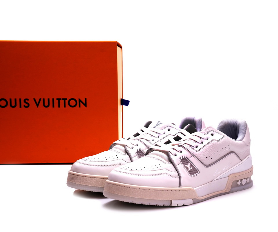 Louis Vuitton Trainer White Litchi Pattern Fd02219 2 2 - www.kickbulk.cc