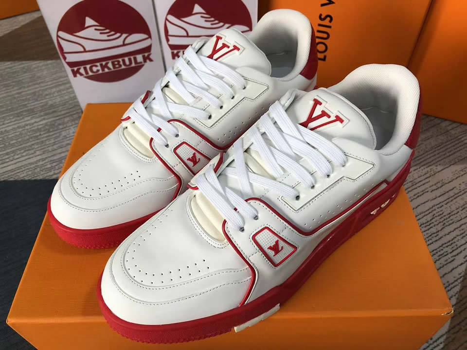 Louis Vuitton Lv Trainer Red White L17086013605380 8888 4 - www.kickbulk.cc