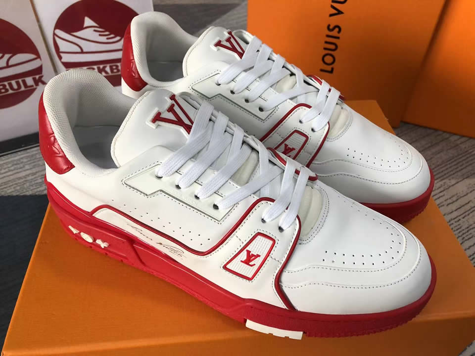 Louis Vuitton Lv Trainer Red White L17086013605380 8888 5 - www.kickbulk.cc