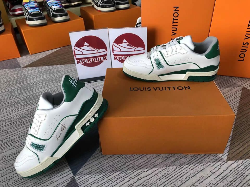Louis Vuitton Lv Trainer Green White L17086013605380 8889 11 - www.kickbulk.cc