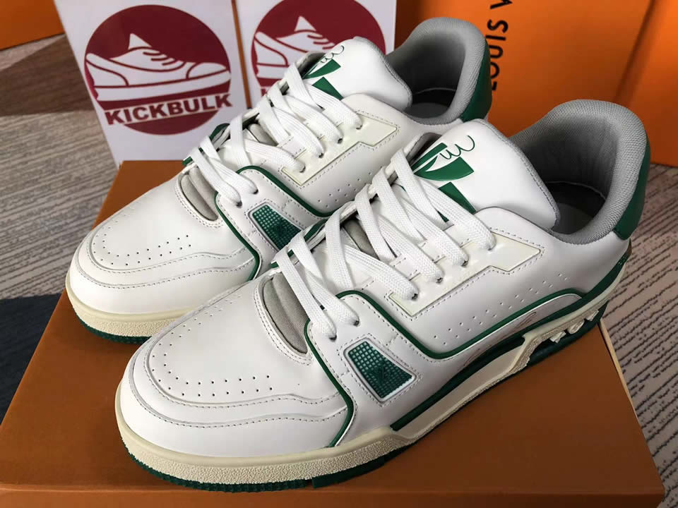 Louis Vuitton Lv Trainer Green White L17086013605380 8889 4 - www.kickbulk.cc