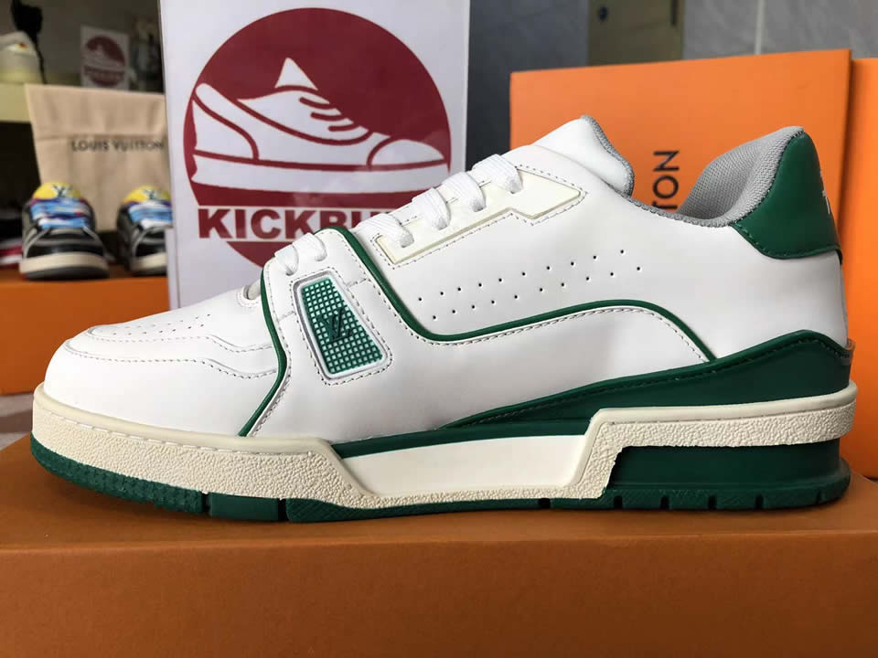 Louis Vuitton Lv Trainer Green White L17086013605380 8889 6 - www.kickbulk.cc