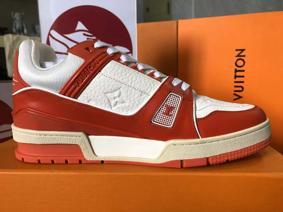 Louis Vuitton Lv Trainer Red White L17086013605380 6 - www.kickbulk.cc