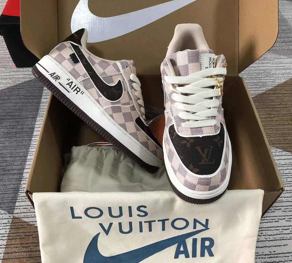 Louis Vuitton Air Force 1 Low Brown Beige Ld4631 202 2 - www.kickbulk.cc