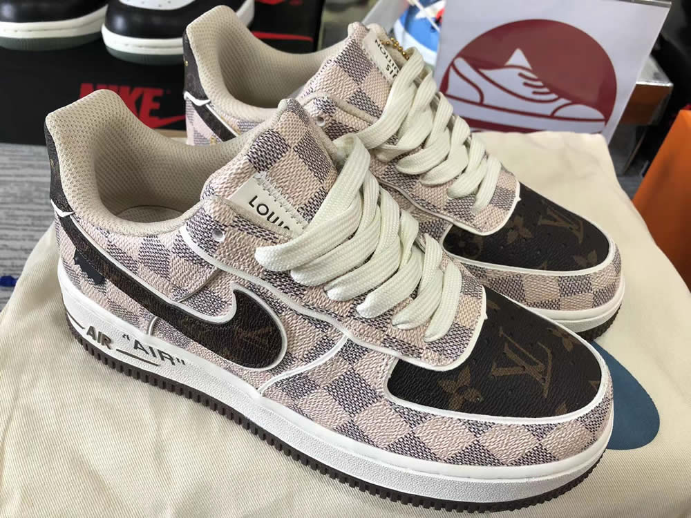 Louis Vuitton Air Force 1 Low Brown Beige Ld4631 202 5 - www.kickbulk.cc