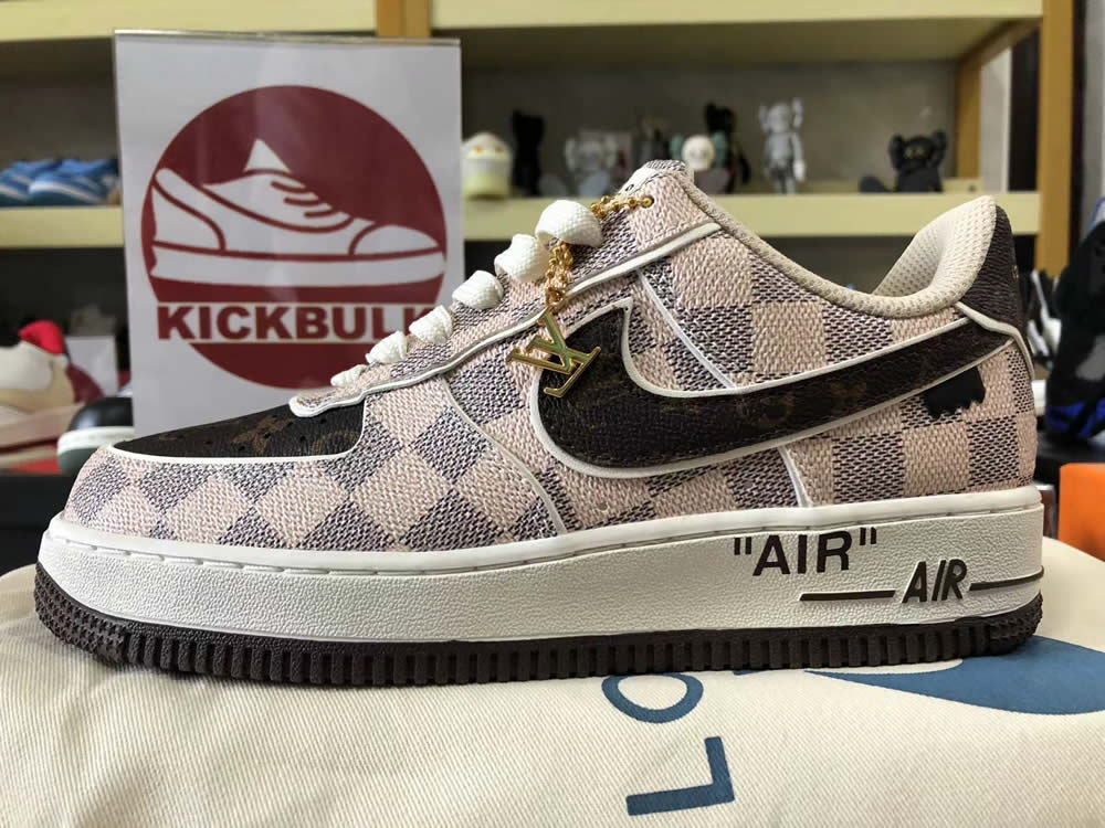 Louis Vuitton Air Force 1 Low Brown Beige Ld4631 202 9 - www.kickbulk.cc