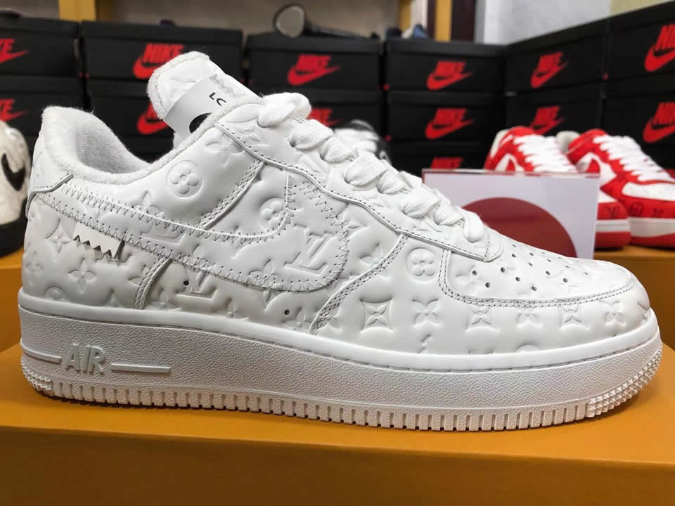 Louis Vuitton Air Force 1 Trainer Sneaker White Lk0221 7 - www.kickbulk.cc