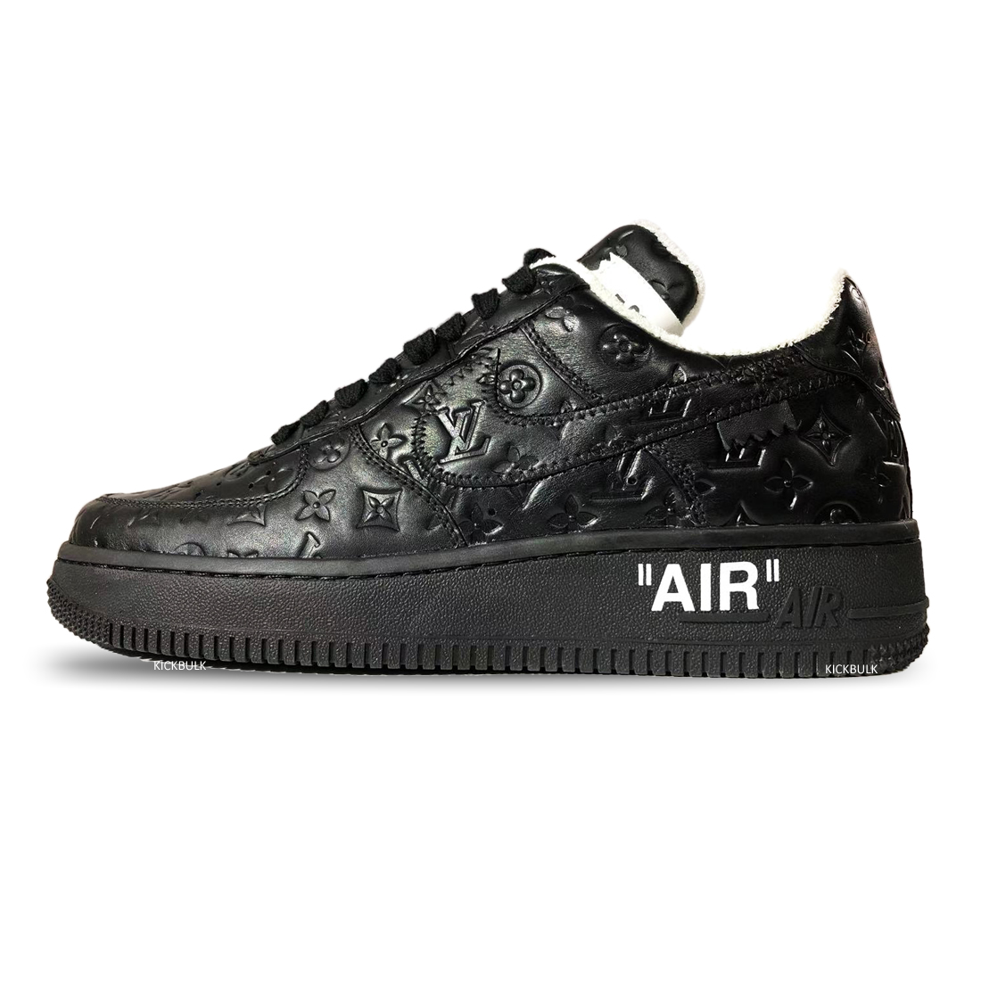 Louis Vuitton Air Force 1 Trainer Sneaker Black White Lk0223 1 - www.kickbulk.cc