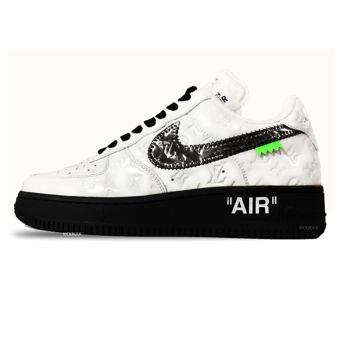 Louis Vuitton Air Force 1 Trainer Sneaker Black White Lk0225 1 - www.kickbulk.cc