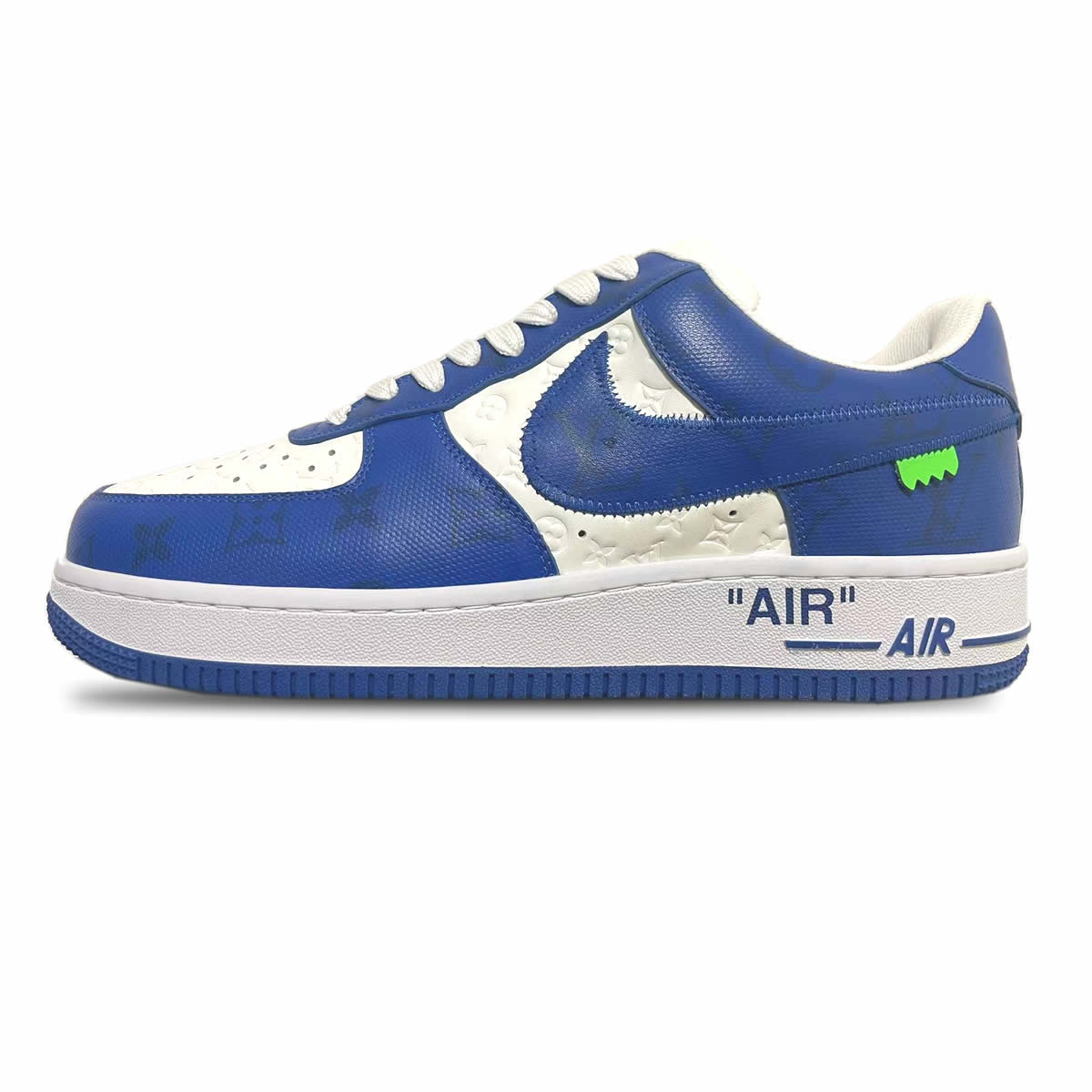 Louis Vuitton Air Force 1 Trainer Sneaker Blue White Lk0228 1 - www.kickbulk.cc