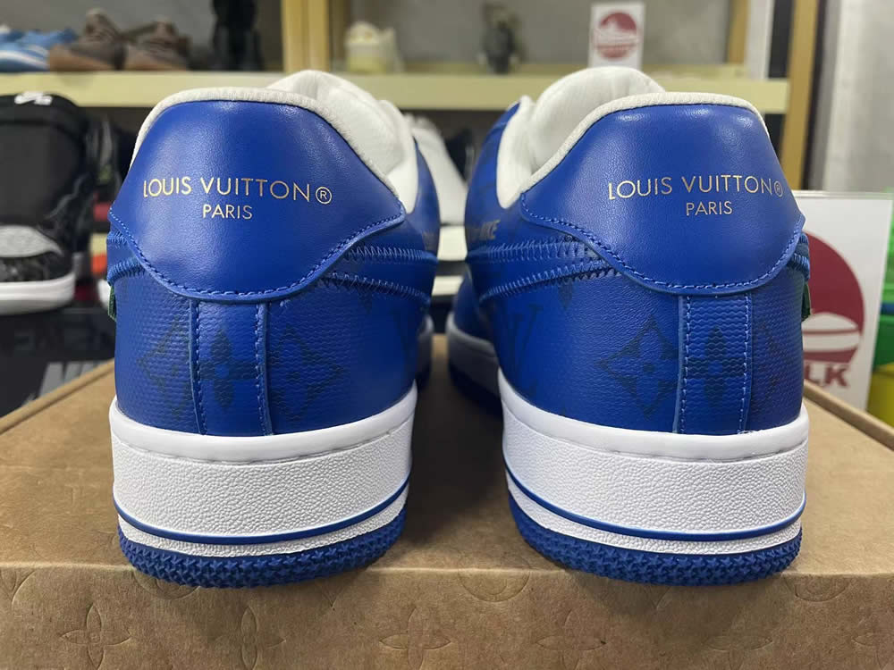 Louis Vuitton Air Force 1 Trainer Sneaker Blue White Lk0228 6 - www.kickbulk.cc