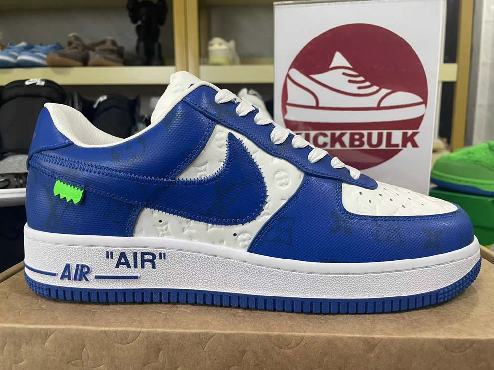 Louis Vuitton Air Force 1 Trainer Sneaker Blue White Lk0228 7 - www.kickbulk.cc