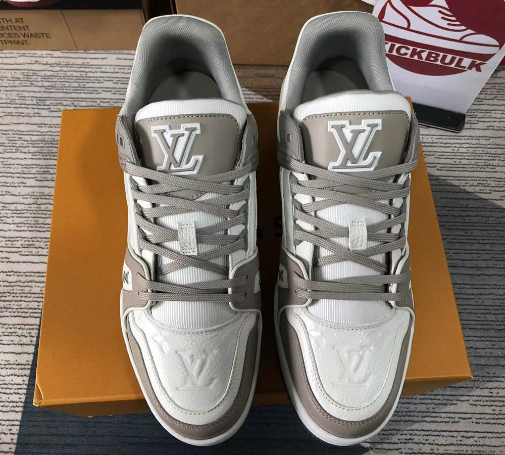 Louis Vuitton Lv Trainer White Grey Lk023400 2 - www.kickbulk.cc