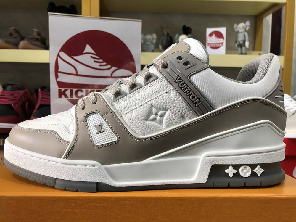 Louis Vuitton Lv Trainer White Grey Lk023400 8 - www.kickbulk.cc