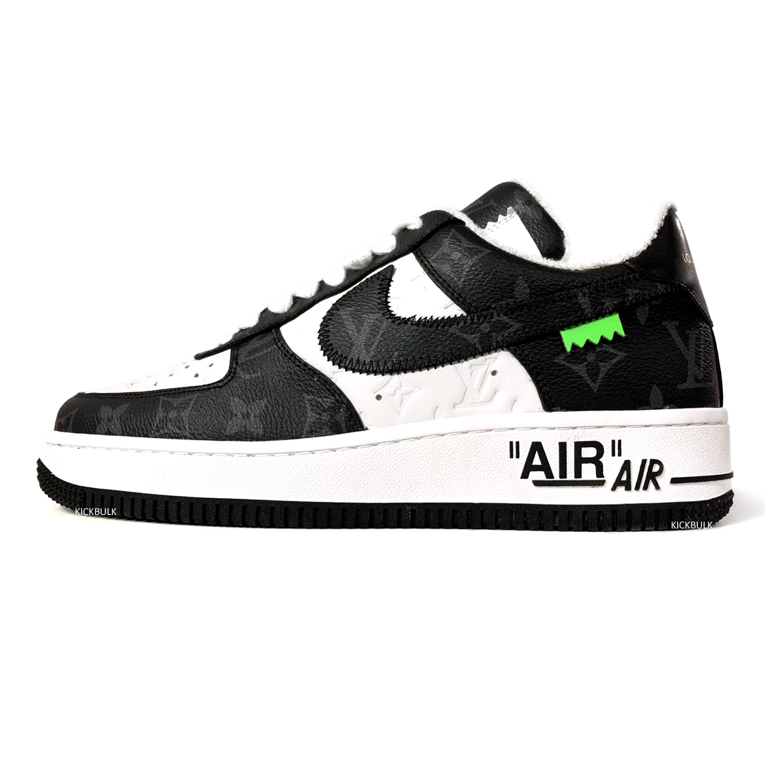 Louis Vuitton Air Force 1 Trainer Sneaker White Black Lk0236 1 - www.kickbulk.cc