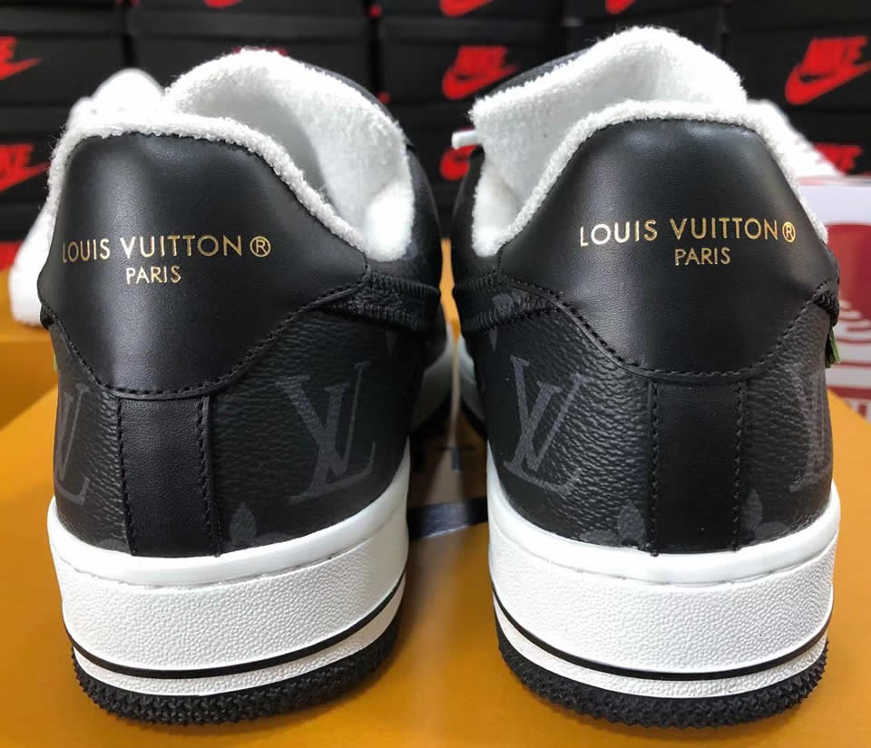 Louis Vuitton Air Force 1 Trainer Sneaker White Black Lk0236 9 - www.kickbulk.cc