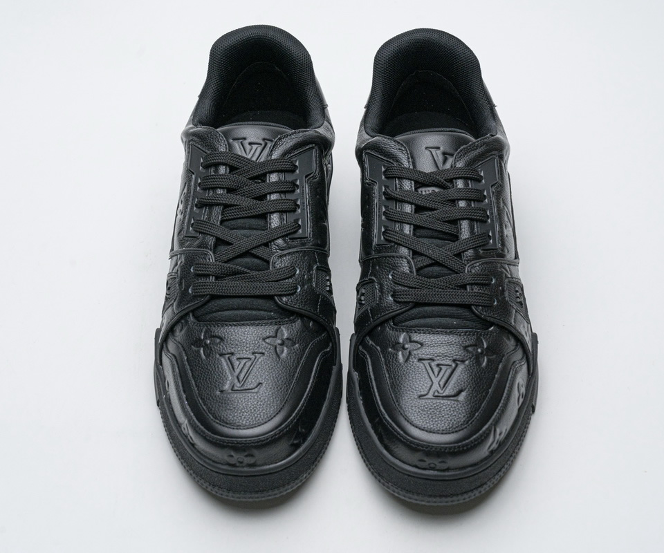 Louis Vuitton 20ss Trainer Black Sneaker 2 - www.kickbulk.cc