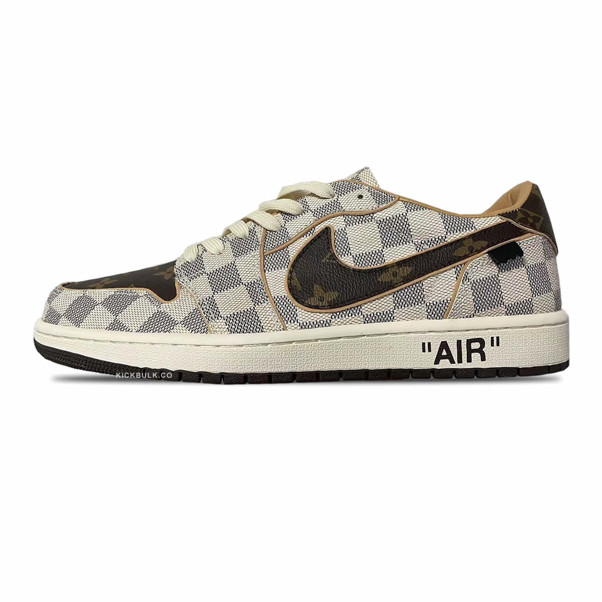 Louis Vuitton Air Force 1 Trainer Sneaker Off White Brown 1 - www.kickbulk.cc