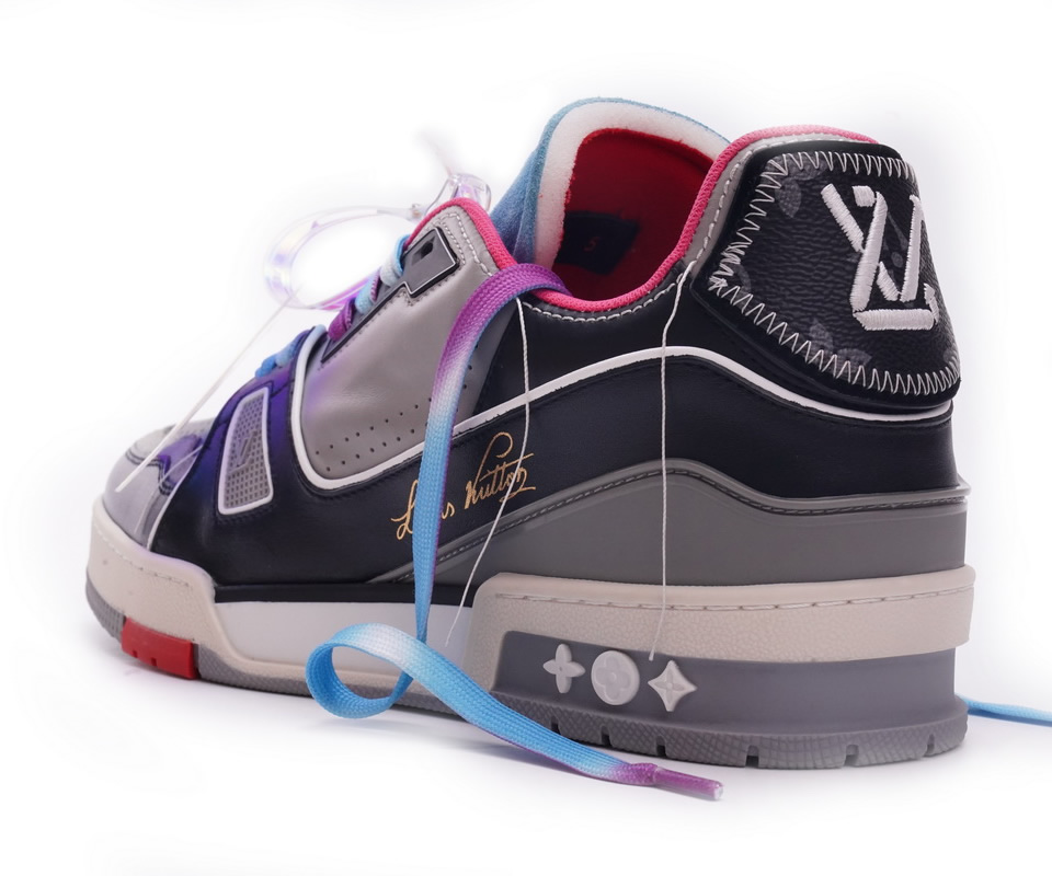 Louis Vuitton Trainer Black Pink Blue Ms0211 6 - www.kickbulk.cc