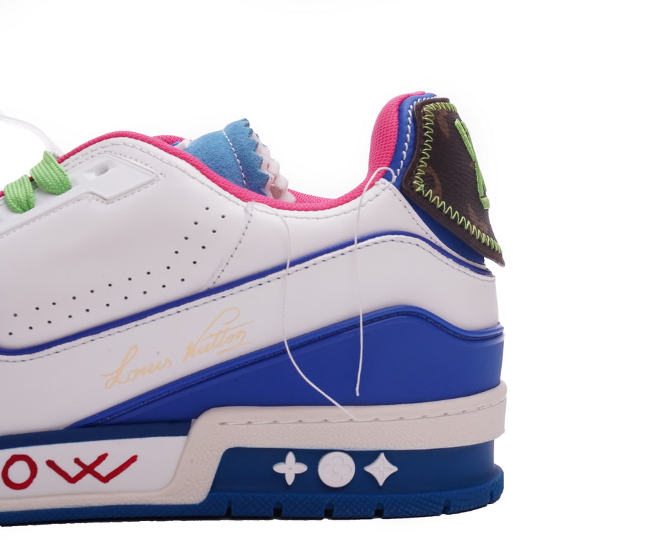 Louis Vuitton Trainer White Pink Blue Ms0223 11 - www.kickbulk.cc