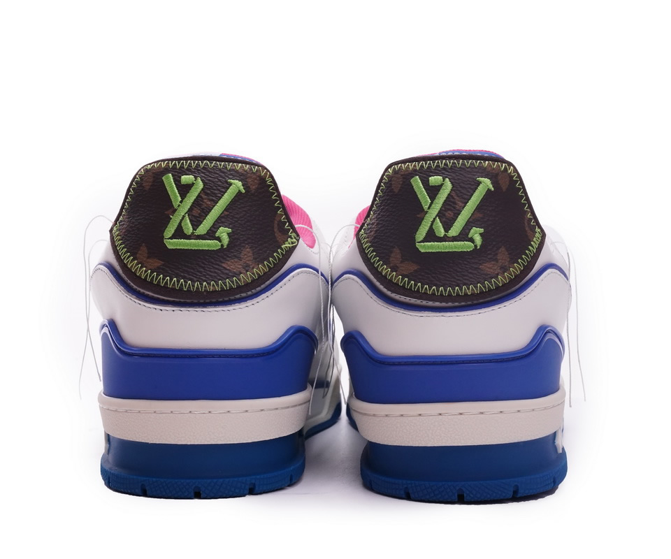 Louis Vuitton Trainer White Pink Blue Ms0223 4 - www.kickbulk.cc