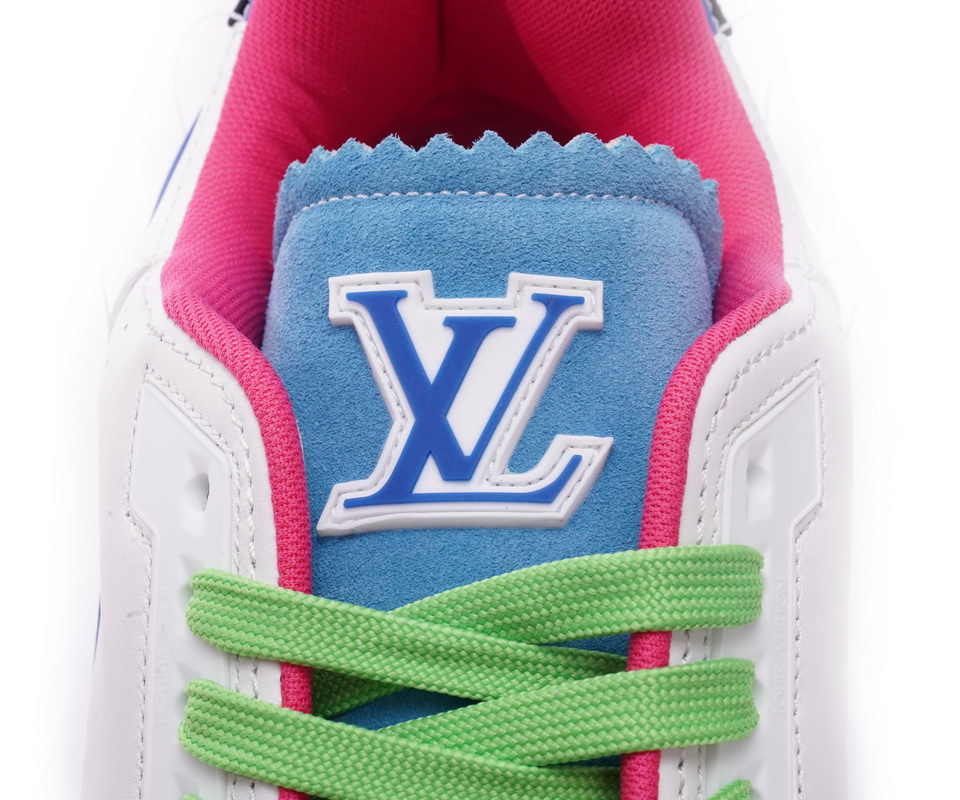 Louis Vuitton Trainer White Pink Blue Ms0223 6 - www.kickbulk.cc