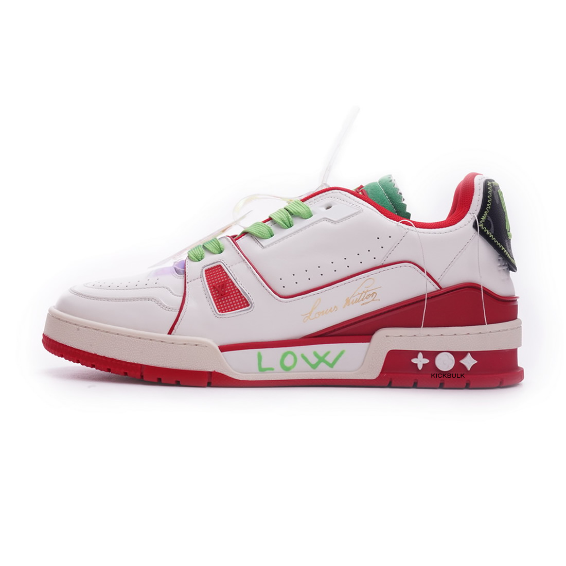 Louis Vuitton Trainer White Red Green Ms0226 1 - www.kickbulk.cc