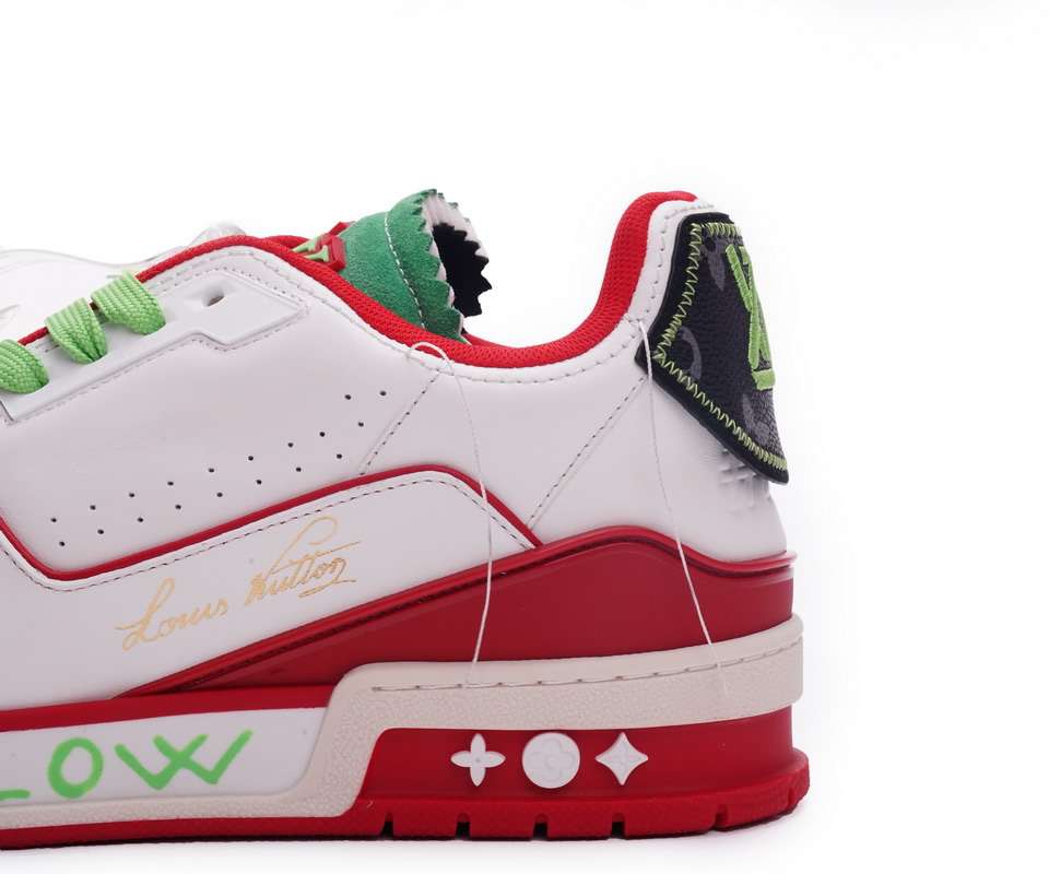 Louis Vuitton Trainer White Red Green Ms0226 11 - www.kickbulk.cc