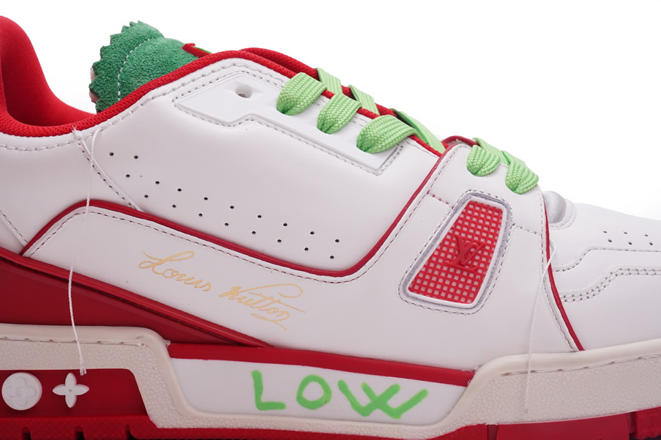 Louis Vuitton Trainer White Red Green Ms0226 13 - www.kickbulk.cc