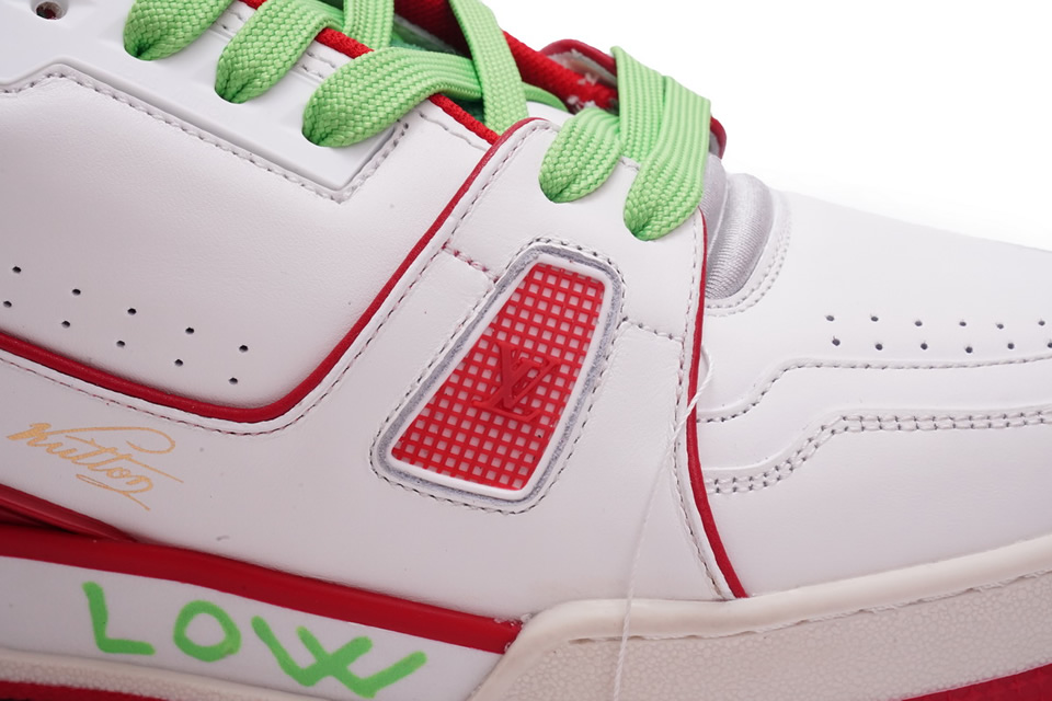 Louis Vuitton Trainer White Red Green Ms0226 14 - www.kickbulk.cc