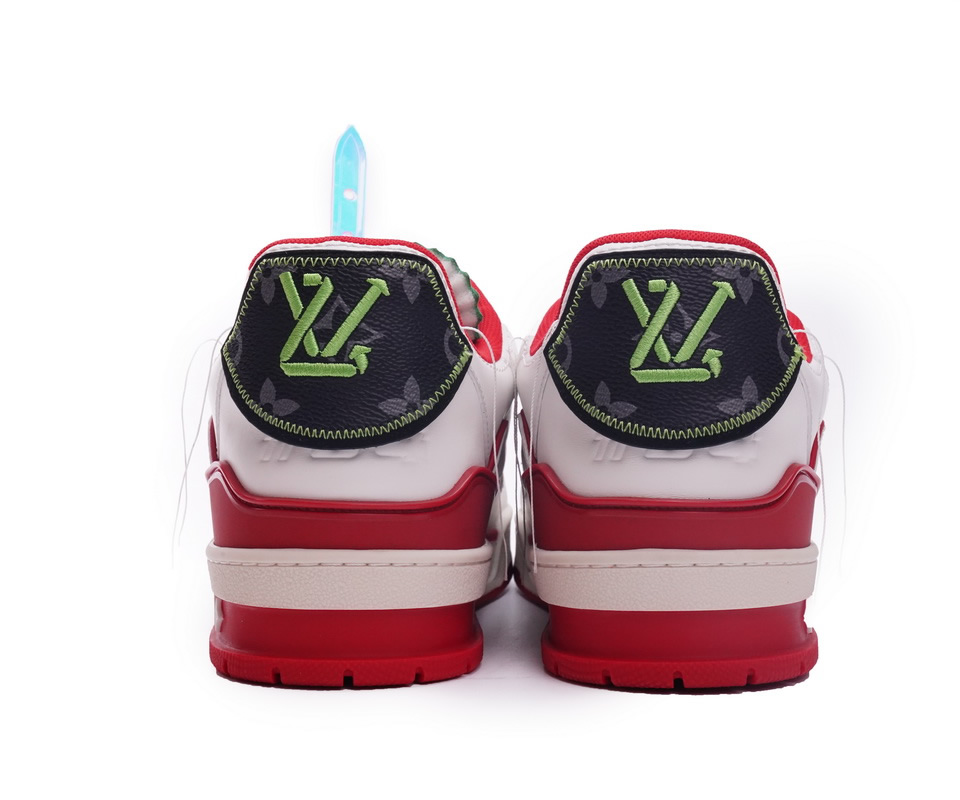 Louis Vuitton Trainer White Red Green Ms0226 4 - www.kickbulk.cc