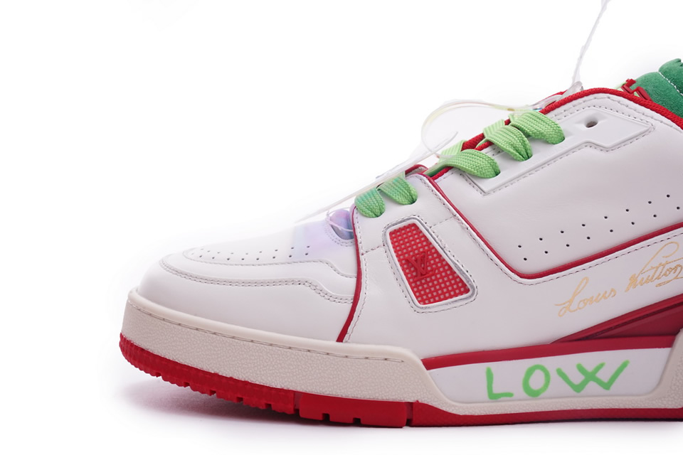 Louis Vuitton Trainer White Red Green Ms0226 9 - www.kickbulk.cc