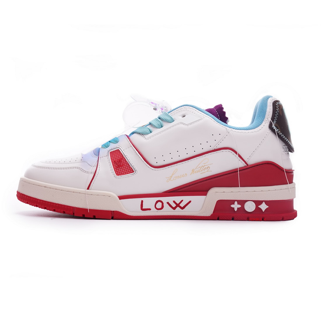 Louis Vuitton Trainer White Blue Purple Ms0228 1 - www.kickbulk.cc