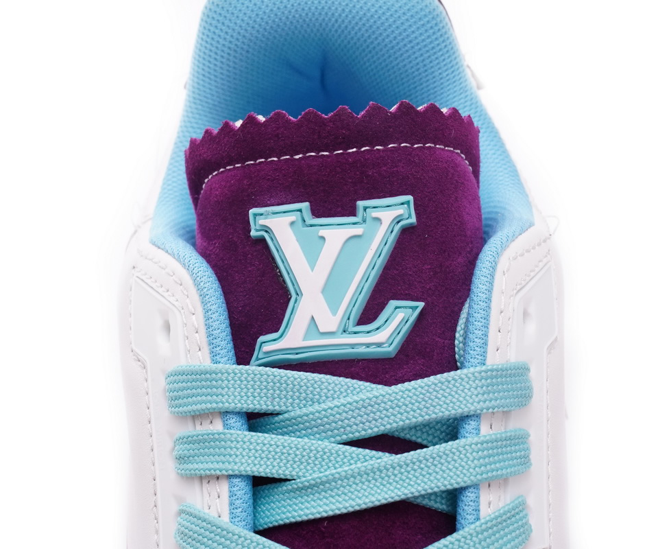 Louis Vuitton Trainer White Blue Purple Ms0228 6 - www.kickbulk.cc