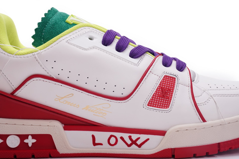 Louis Vuitton Trainer White Yellow Green Ms0229 13 - www.kickbulk.cc