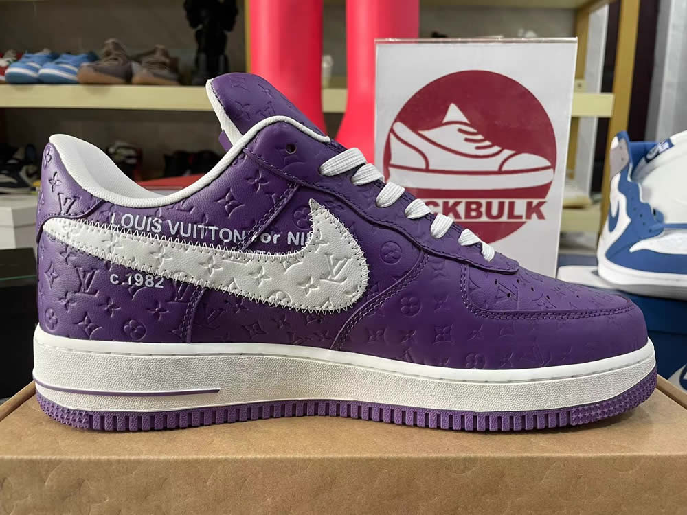 Louis Vuitton Nike Air Force 1 Purple Ms0232 10 11 - www.kickbulk.cc