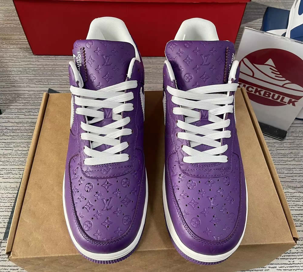 Louis Vuitton Nike Air Force 1 Purple Ms0232 10 4 - www.kickbulk.cc