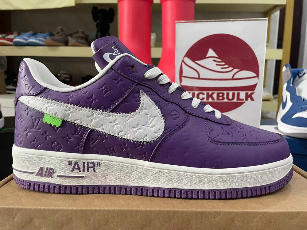 Louis Vuitton Nike Air Force 1 Purple Ms0232 10 8 - www.kickbulk.cc