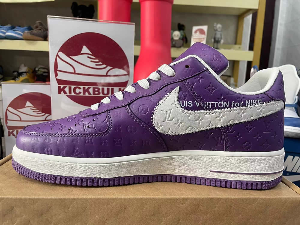 Louis Vuitton Nike Air Force 1 Purple Ms0232 10 9 - www.kickbulk.cc