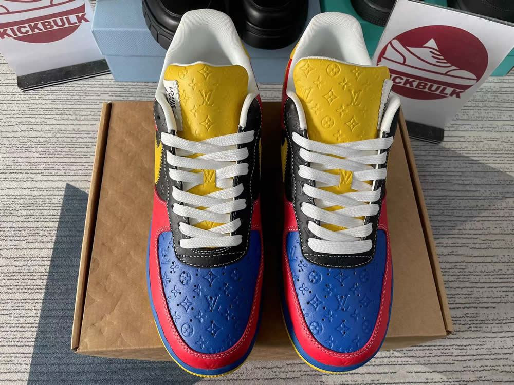 Louis Vuitton Nike Air Force 1 Red Yelow Ms0232 11 2 - www.kickbulk.cc