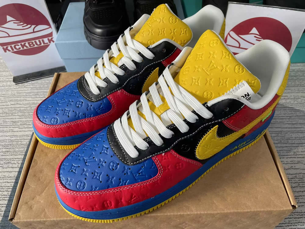 Louis Vuitton Nike Air Force 1 Red Yelow Ms0232 11 3 - www.kickbulk.cc