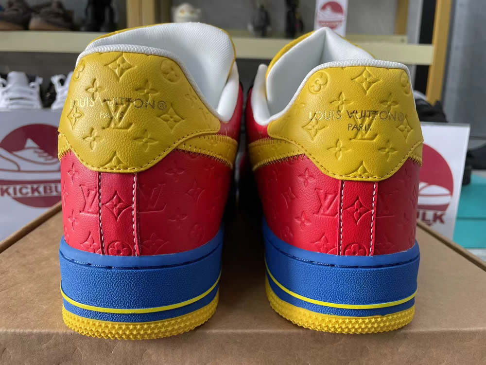 Louis Vuitton Nike Air Force 1 Red Yelow Ms0232 11 5 - www.kickbulk.cc