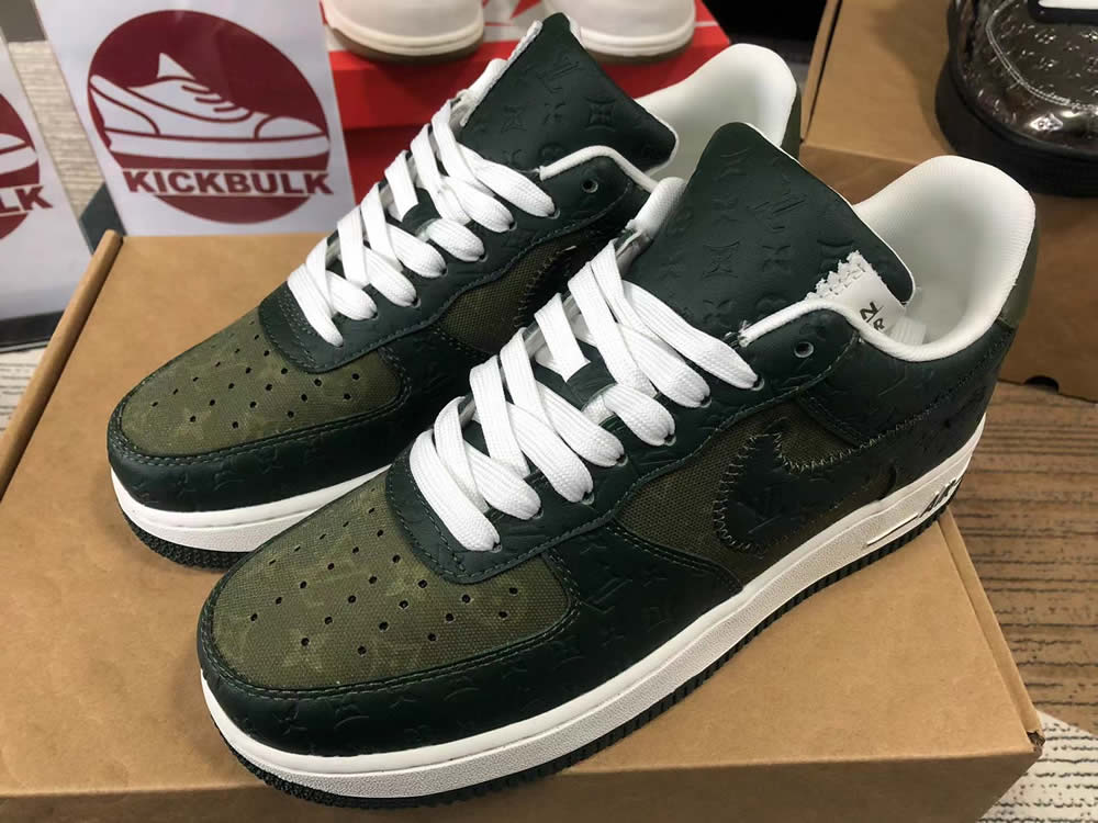 Louis Vuitton Air Force 1 Low Dark Green 3 - www.kickbulk.cc