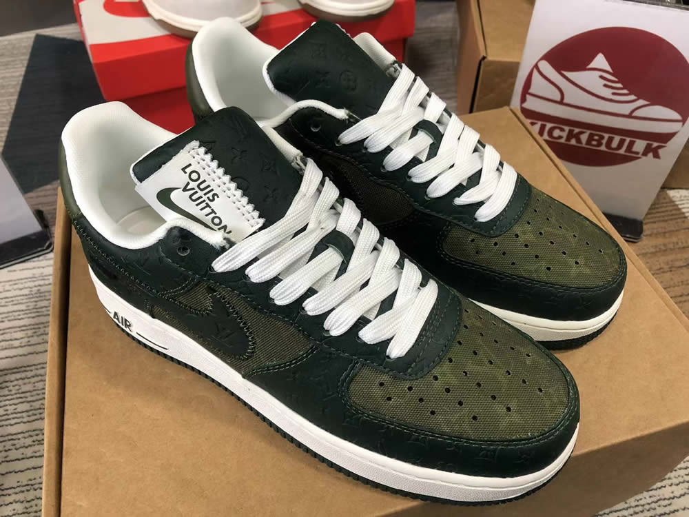 Louis Vuitton Air Force 1 Low Dark Green 4 - www.kickbulk.cc