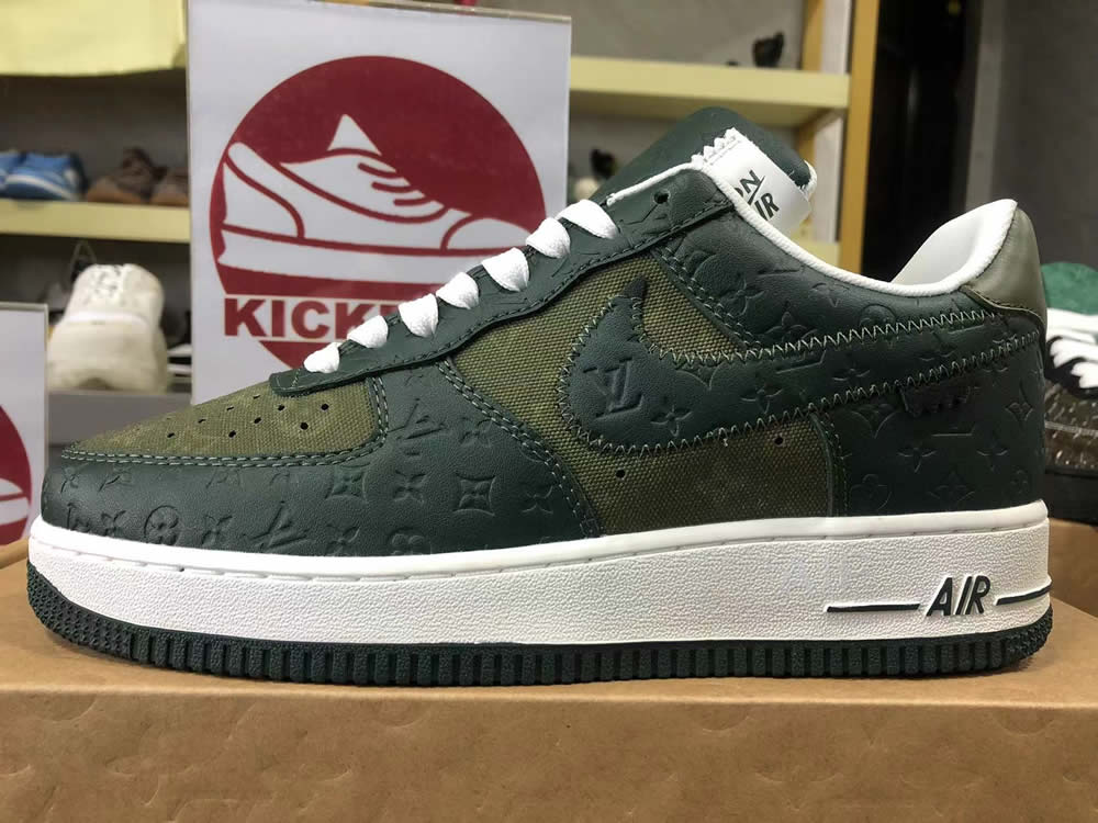 Louis Vuitton Air Force 1 Low Dark Green 7 - www.kickbulk.cc